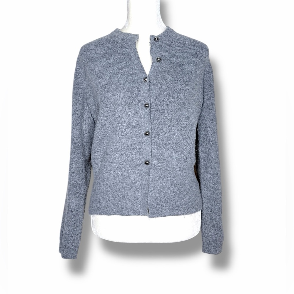 Zara Light Gray Knit cardigan sweater - Picture 2 of 10
